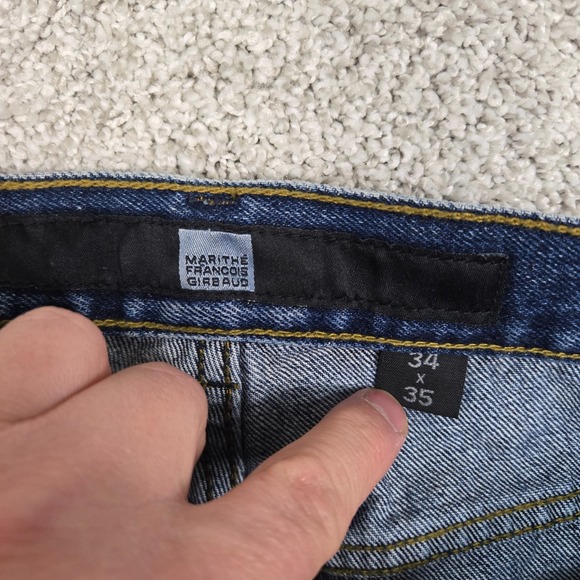 Vintage Marithe Francois Girbaud Blue Jeans mens 34x35 straight fit - Picture 6 of 15